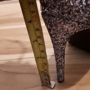 High heels glitter boots